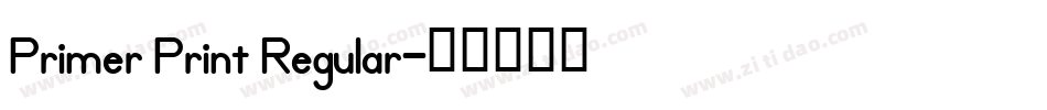 Primer Print Regular字体转换